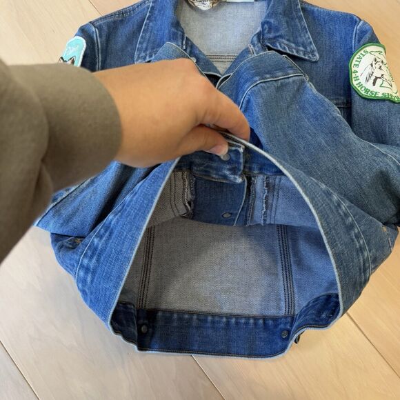 Vintage Sedgefield Denim Jacket 16 Blue 80s FFA Made in USA Horse Racing Western - Picture 6 of 9